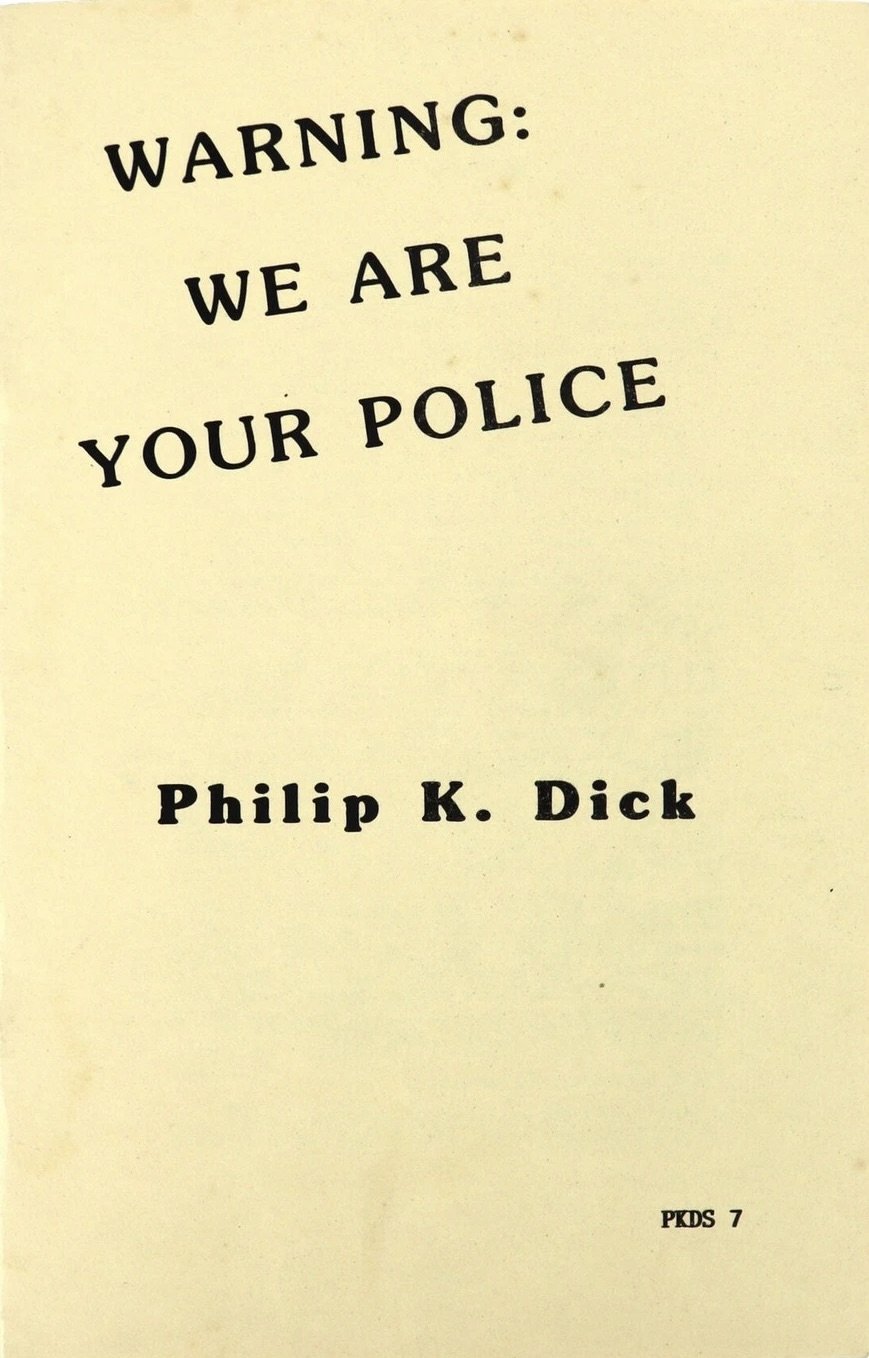 Cover for Warning: We Are Your Police